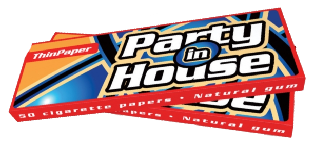 Бумага для самокруток Party in House Red Thin (50*50)