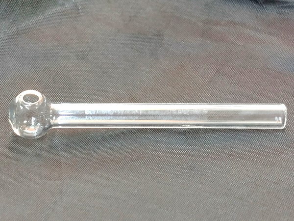 Трубка курительная Атрибут стекло/10см "Шар" инд.кор. (HTr DA-009GP-55618) 