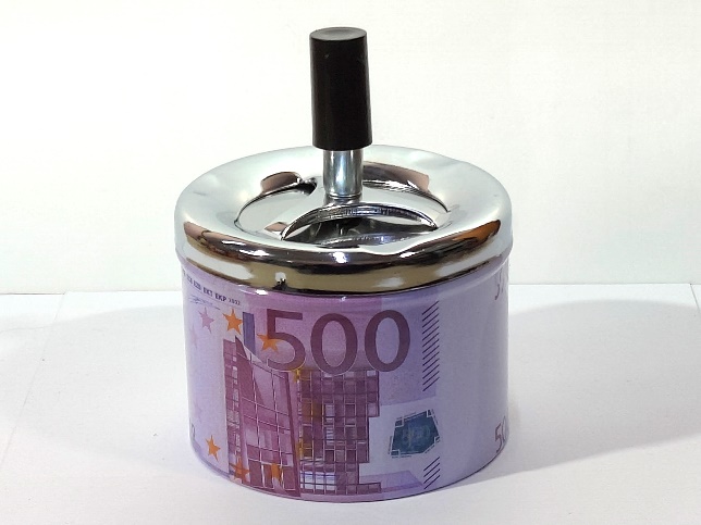 Пепельница Atribut "500 евро" 90мм/металл