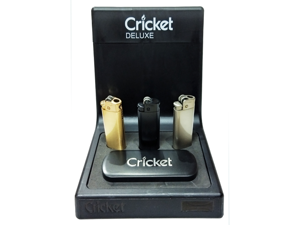 Зажигалка Cricket DE LUXE черная