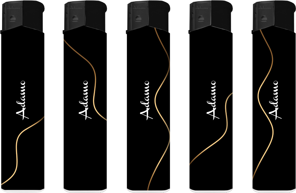 Зажигалка Adamo 189318 electronic black-gold (50)