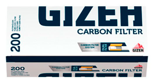 Гильзы Gizeh 200 Silver Tip carbon filter
