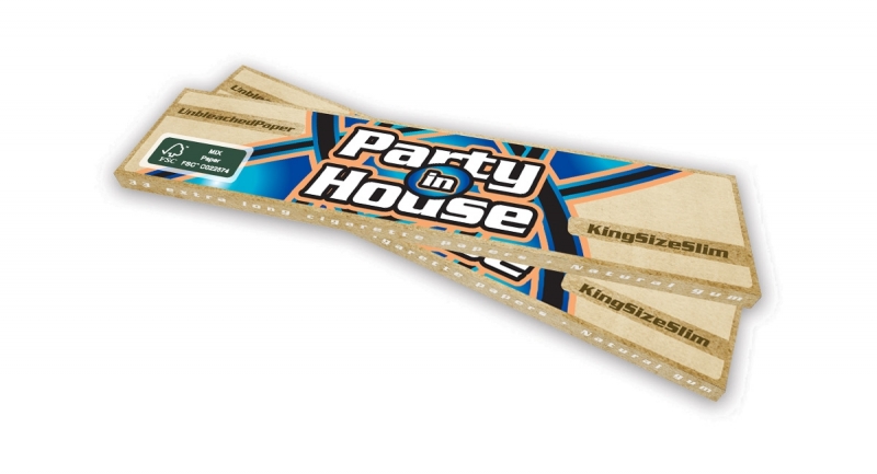 Бумага для самокруток Party in House KS Slim Unbleached (33*50)