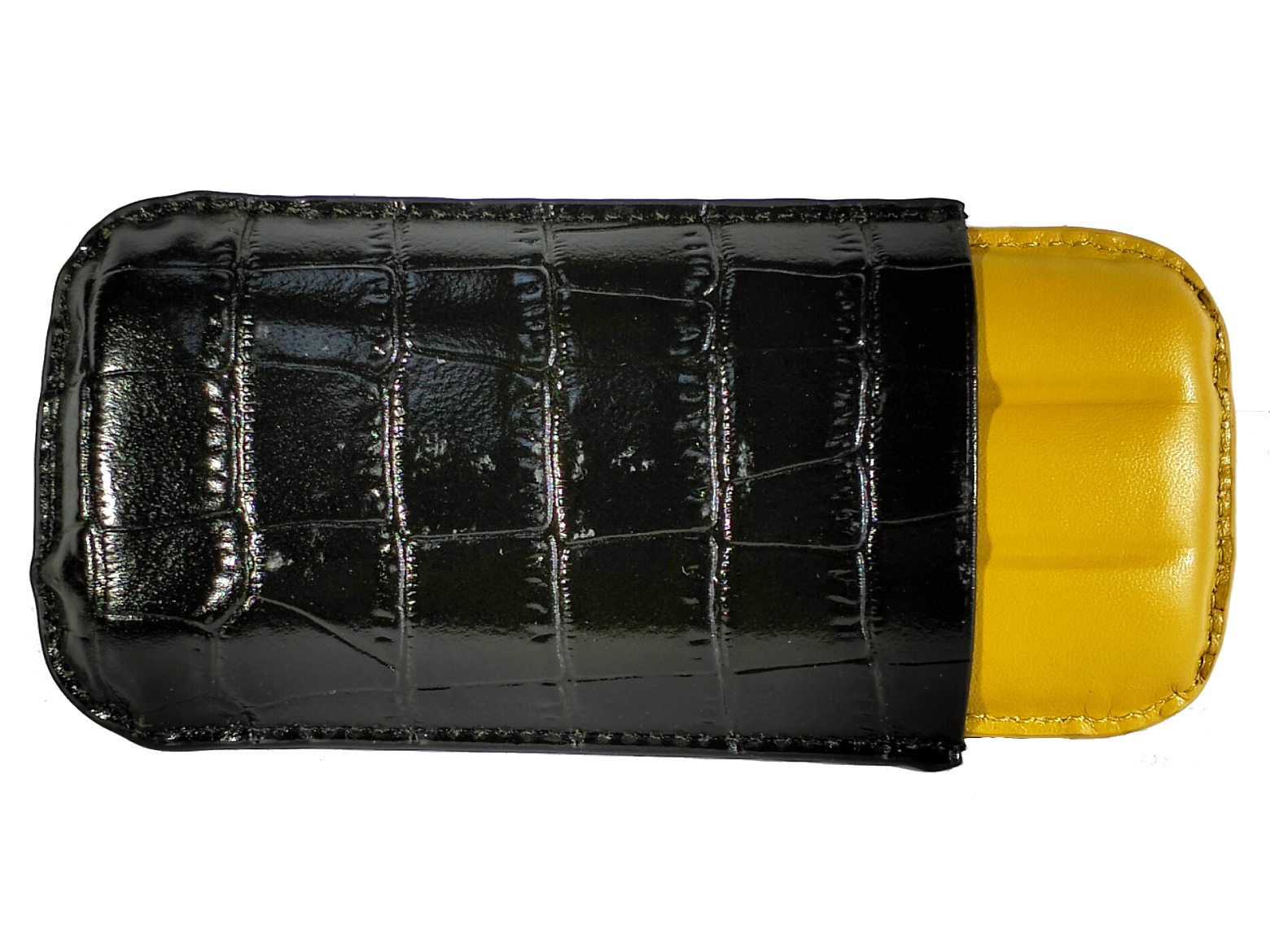 Футляр для 3 сигар robusto T104 black/yellow