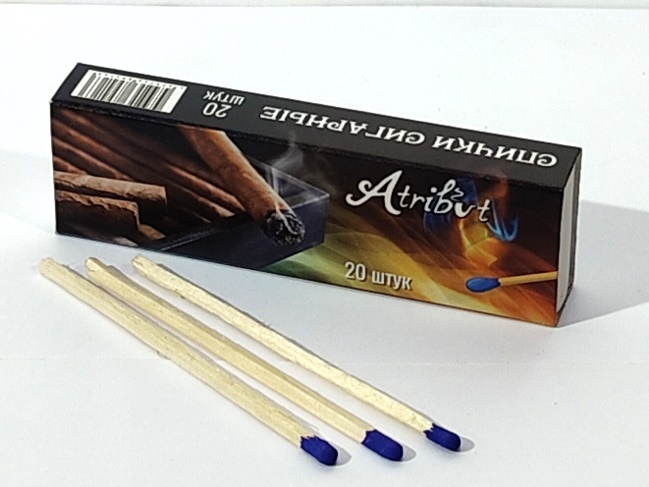 Спички сигарные Atribut (8.4см/10шт.)