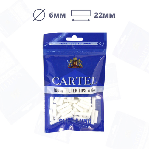 Фильтр cигаретный Cartel Slim Long 6мм (100)