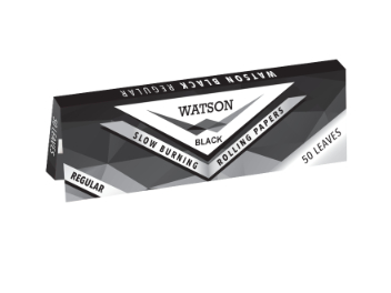 Бумага для самокруток WATSON Black Regular 14г/м2 (50л/50шт)