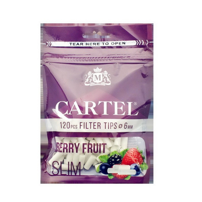 Фильтр cигаретный Cartel Slim 6мм (120) Berry