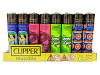 Зажигалка Clipper CP11R цветная  *48
