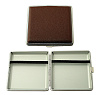 Портсигар Atribut 20сиг./металл/кожа/фактура/коричневый (0720RBREG)