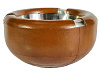 Пепельница круглая A-502 tan/brown/кожа