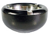 Пепельница круглая A-501 black/кожа